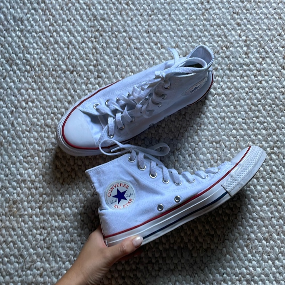 Original White High Top Converse Sneakers